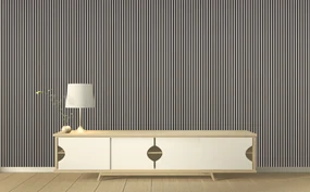 Drevený akustický panel, 2400 x 600 mm, dub grafitový