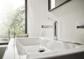Hansgrohe Finoris, umývadlová batéria 110, s výpustom Push-Open, CoolStart, EcoSmart, chrómová, HAN-76024000
