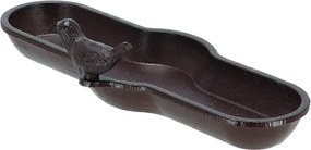 Napájadlo pre vtáky Bird, 7x29,5 cm, liatina, hnedá