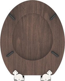 Eisl Sanitär WC sedadlo MDF Soft Close Dark Wood 80193