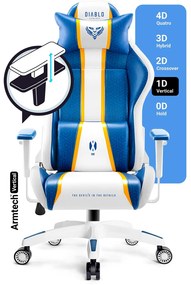 Herné kreslo Diablo X-One 2.0 King Size, Aqua Blue/ modré