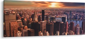 Obraz - Pohľad na metropole (120x50 cm)