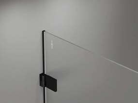 Mexen Lunar-B L sklápací sprchový kút ľavý 85 x 80 cm, číre sklo, čierna matná, 832L-085-080-70-00-L