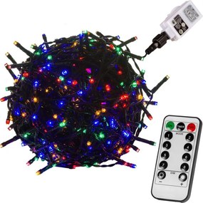 VOLTRONIC Vianočná reťaz 40 m, 400 LED, farebná