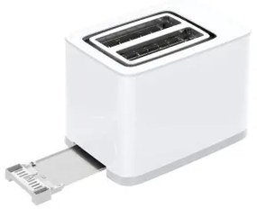 Tefal - Hriankovač s dvomi otvormi SENSE 850W/230V biela