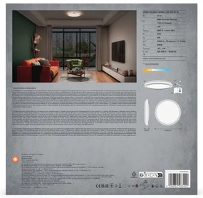 Ledvance - LED Stropné svietidlo ORBIS HELMAN LED/16W/230V pr. 29,5 cm strieborná