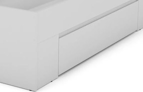 Posteľ so zásuvkami Carlos 140x200, biela