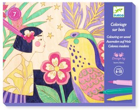 Výtvarná hra - kreslenie na drevo - Sladké dievčatá