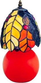 Stolná lampa Tiffany ORANGE vitráž LÍSTKY 23*Ø12 1*E14