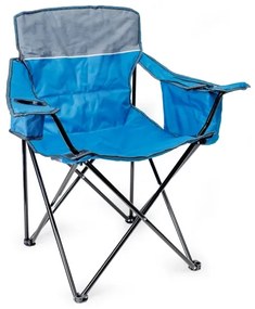 Skladacia kempingová stolička modrá