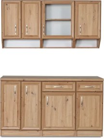 Kuchynská linka Diana 150 Ramiak, Artisan/Artisan (doska Artisan/U3 satyna)