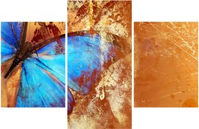 Obraz - Modrý motýľ (90x60 cm)