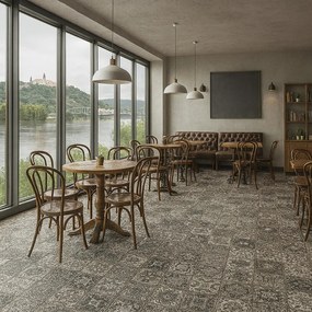 Beaulieu International Group, PVC podlaha - lino Livitex Retro 2795, na mieru, šíře 3m,4m, šedá, filc, chodba / predsieň