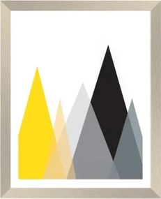 Obraz v drevenom ráme Farebná geometria, 20x25 cm%