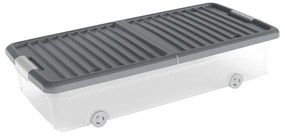 Plastový úložný box pod posteľ s vekom 74x37x16, 5 cm W box underbed L – KIS