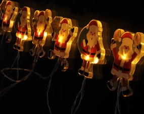 LED okenná reťaz Santa - 6 LED - prísavná - 120cm