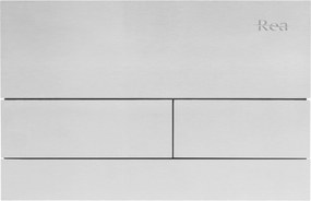 Rea, tlačidlo na splachovanie k podomietkovým systémom WC K011A-Q Rea T, brúsená oceľ, REA-E0057