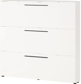 Biela výklopná skrinka na topánky Utah - Germania