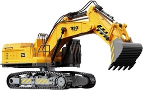 LEAN Toys Pásové rýpadlo na zostavenie DIY s diaľkovým ovládaním RC, 133 dielov