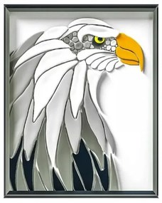 70078 Kreatívna sada na 3D maľovanie hmotou - Orol 30x40cm