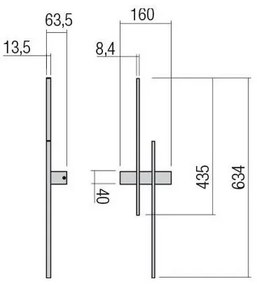 Redo 01-2746 - LED nástenné svietidlo TANGENT LED/13W/230V CRI 90 biela