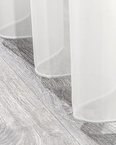 Záclona so systémom FLEX (dvojité spony flex) farba produktu krémová látka polopriehľadný, lesklá