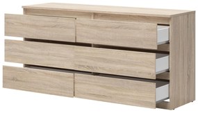 Komoda BRW Tetrix 4 (dub sonoma) . Vlastná spoľahlivá doprava až k Vám domov. 1098483