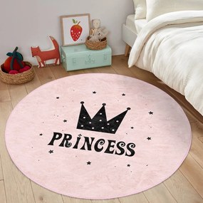Ružový detský koberec ø 120 cm Comfort – Mila Home