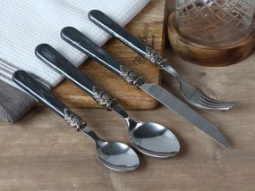 Chic Antique Súprava príboru Silver Deco Coal – 16 ks