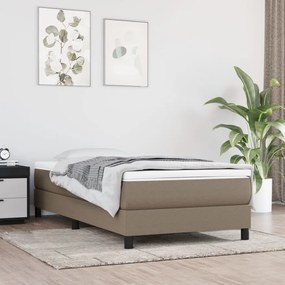 Rám na boxspring posteľ sivohnedý 90x190 cm látka