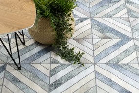 Koberec PATCHWORK 21721 béžový/sivý - imitácia kože krava, geometrický