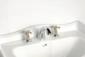 Sapho Sapho, ANTEA nástenná sprchová batéria, chróm/zlato, 3862