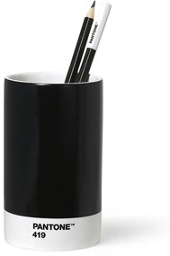 PANTONE Porcelánový stojan na ceruzky — Black 419 Ø 7 × 11,5 cm