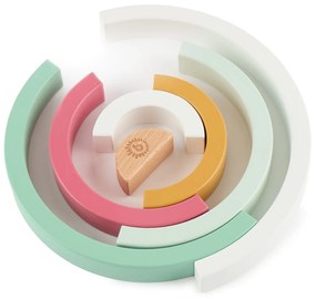 Bieco - Skladacia drevená dúha - berry