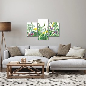 Obraz - Maľované lúčne kvety (90x60 cm)