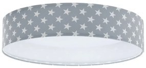 LED Stmievateľné svietidlo GALAXY KIDS LED/24W/230V hviezdičky šedá/biela + DO