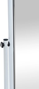 Stojace zrkadlo Medusa 317223 - 166x48x45 cm - Biela