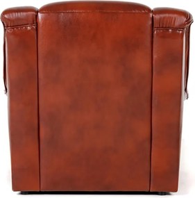 Kožené kreslo Dubaj LUX, čerešňa (A-4)