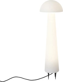 Stojaca vonkajšia lampa biela 80 cm vrátane LED IP44 - Fungi