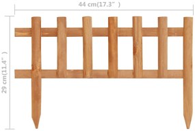 Obruba trávnika 10 ks jedľové drevo 4,4 m