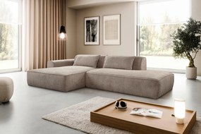XXXLutz ROHOVÁ SEDAČKA, plast, textil, kompozitné drevo, taupe MID.YOU - Sedačky - 000694009635