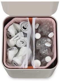 Krémovobiely kôš na triedený odpad Joseph Joseph Totem Compact, 40 l