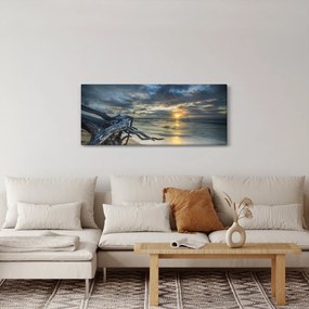 Obraz mora pri západe slnka (120x50 cm)