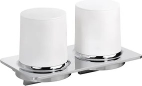 Bemeta Design ORGANIC: Dávkovač mydla, 2 x 200 ml, dvojitý, plast - 157109271