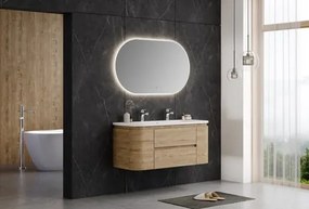 Kúpeľňová skrinka s umývadlom Naturel Shelley 119x50x45 cm dub mat SHELLEY120OAK