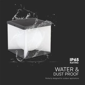 LED solárne nástenné svietidlo LED/8W/3,7V IP65 3000K