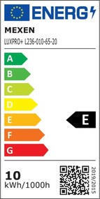 Mexen Luxpro+ LED reflektor s pohybovým senzorom, 10W, studená - 6500K, 1100 lm, biela - L236-010-65-20