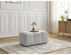 Svetlosivá ženilková podnožka Roxelane – Bobochic Paris