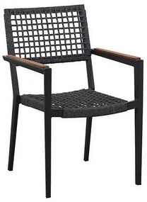 Záhradná jedálenská stolička HIGOLD Champion čierna