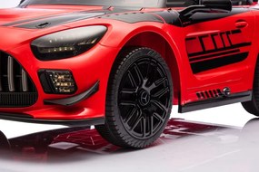 LEAN CARS Elektrické autíčko Mercedes AMG GT3, červené